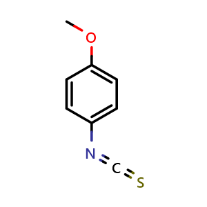 Chemical structure of 4-Methoxyphenyl Isothiocyanate , CAS 2284-20-0, AChemBlock X193201