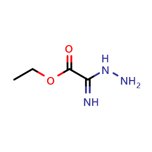 Chemical structure of Ethyl 2-Hydrazino-2-iminoacetate , CAS 53085-26-0, AChemBlock X193202
