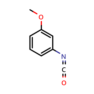 Chemical structure of 3-Methoxyphenyl Isocyanate , CAS 18908-07-1, AChemBlock X193232