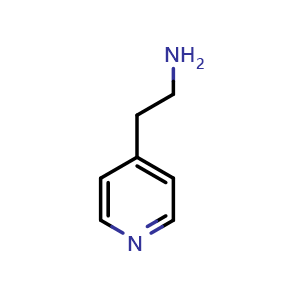 Chemical structure of 4-(2-Aminoethyl)pyridine , CAS 13258-63-4, AChemBlock X193241