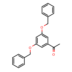 Chemical structure of 3',5'-Dibenzyloxyacetophenone , CAS 28924-21-2, AChemBlock X193260