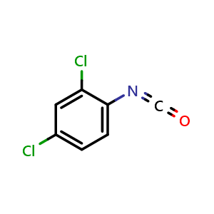 Chemical structure of 2,4-Dichlorophenyl Isocyanate , CAS 2612-57-9, AChemBlock X193262