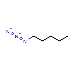 Chemical structure of 1-Azidopentane , CAS 26330-06-3, AChemBlock X193275