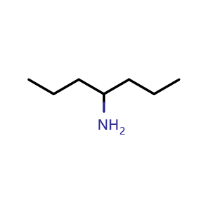 Chemical structure of 4-Aminoheptane , CAS 16751-59-0, AChemBlock X193277