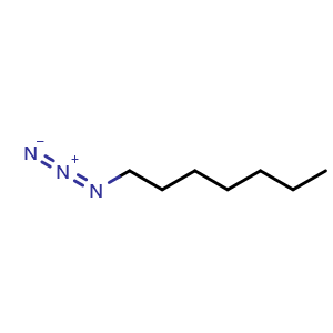 Chemical structure of 1-Azidoheptane , CAS 44961-22-0, AChemBlock X193283