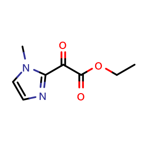Chemical structure of Ethyl 2-(1-methyl-1h-imidazol-2-yl)-2-oxoacetate , CAS 62366-58-9, AChemBlock X193296