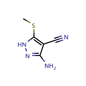 3-Amino-5-(methylthio)-1H-pyrazole-4-carbonitrile