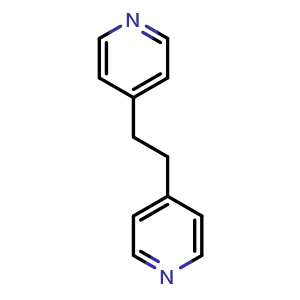 Chemical structure of 1,2-Bis(4-pyridyl)ethane , CAS 4916-57-8, AChemBlock X193314