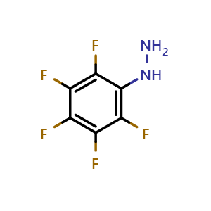 Chemical structure of (Perfluorophenyl)hydrazine , CAS 828-73-9, AChemBlock X193331