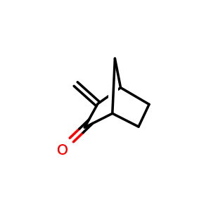 Chemical structure of 3-Methylenebicyclo[2.2.1]heptan-2-one , CAS 5597-27-3, AChemBlock X193333