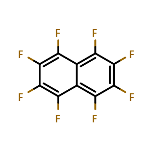 Chemical structure of Octafluoronaphthalene , CAS 313-72-4, AChemBlock X193346