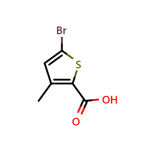 Chemical structure of 5-Bromo-3-methylthiophene-2-carboxylic acid , CAS 38239-45-1, AChemBlock X193348