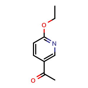 Chemical structure of 5-Acetyl-2-ethoxypyridine , CAS 885229-37-8, AChemBlock X193352