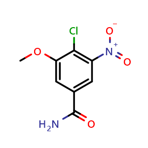 4-Chloro-3-methoxy-5-nitrobenzamide