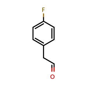 Chemical structure of 2-(4-Fluorophenyl)acetaldehyde , CAS 1736-67-0, AChemBlock X193368