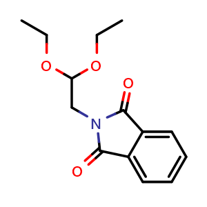 Chemical structure of 2-Phthalimidoacetaldehyde Diethyl Acetal , CAS 78902-09-7, AChemBlock X193369