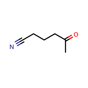 Chemical structure of 5-Ketohexanenitrile , CAS 10412-98-3, AChemBlock X193411