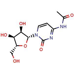 Chemical structure of N-Acetylcytidine , CAS 3768-18-1, AChemBlock X193430