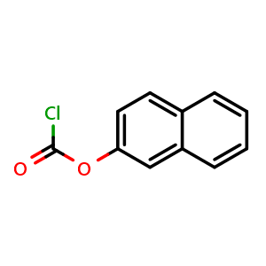 Chemical structure of 2-Naphthyl Chloroformate , CAS 7693-50-7, AChemBlock X193451