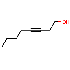 Chemical structure of 3-Octyn-1-ol , CAS 14916-80-4, AChemBlock X193492