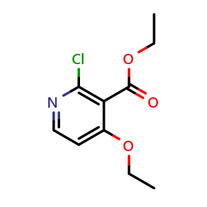 Chemical structure of Ethyl 2-Chloro-4-ethoxynicotinate , CAS 1171502-57-0, AChemBlock X193508