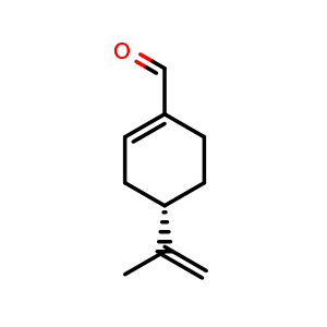 Chemical structure of (S)-(-)-Perillaldehyde , CAS 18031-40-8, AChemBlock X193513