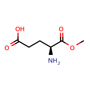 Chemical structure of L-Glutamic acid 1-Methyl Ester , CAS 6384-08-3, AChemBlock X193525