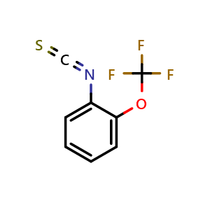 Chemical structure of 2-(Trifluoromethoxy)phenyl Isothiocyanate , CAS 175205-33-1, AChemBlock X193528