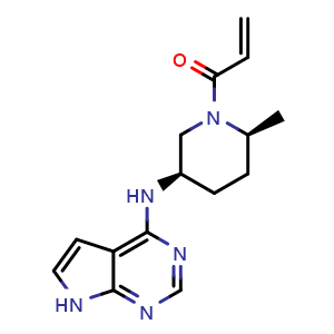 1-[(2S,5R)-5-[[7H-Pyrrolo[2,3-d]-4-pyrimidinyl]amino]-2-methyl-1-piperidyl]-2-propen-1-one