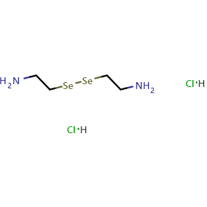 Chemical structure of Selenocystamine dihydrochloride , CAS 3542-13-0, AChemBlock X193585