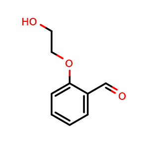 Chemical structure of 2-(2-Hydroxyethoxy)benzaldehyde , CAS 22042-72-4, AChemBlock X193593