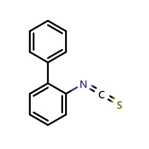 Chemical structure of 2-Biphenyl Isothiocyanate , CAS 19394-61-7, AChemBlock X193600