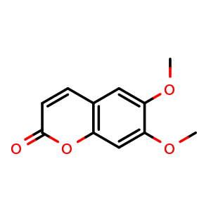 Chemical structure of 6,7-Dimethoxycoumarin , CAS 120-08-1, AChemBlock X193612