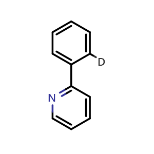 Chemical structure of 2-(Phenyl-2-D)pyridine , AChemBlock X193628