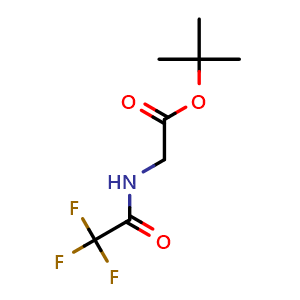Chemical structure of tert-Butyl N-(Trifluoroacetyl)glycinate , CAS 63959-88-6, AChemBlock X193680