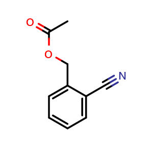 Chemical structure of 2-Cyanobenzyl Acetate , CAS 38866-59-0, AChemBlock X193694