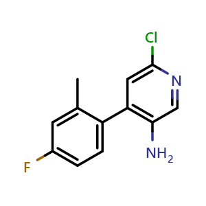 6-Chloro-4-(4-fluoro-2-methylphenyl)pyridin-3-amine