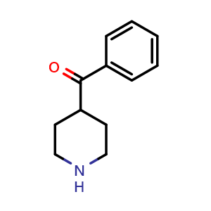 Chemical structure of 4-Benzoylpiperidine , CAS 37586-22-4, AChemBlock X193713