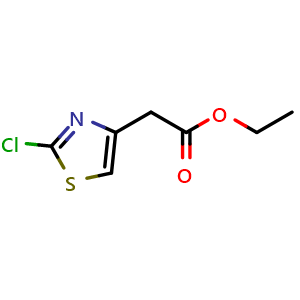 Chemical structure of Ethyl 2-(2-Chloro-4-thiazolyl)acetate , CAS 464185-24-8, AChemBlock X193730