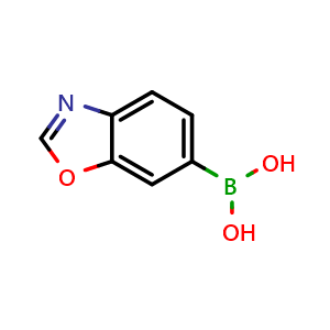 Chemical structure of Benzoxazole-6-boronic acid , CAS 1253912-47-8, AChemBlock X193750