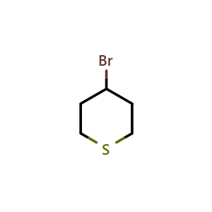 Chemical structure of 4-Bromotetrahydro-2H-thiopyran , CAS 32358-88-6, AChemBlock X193751