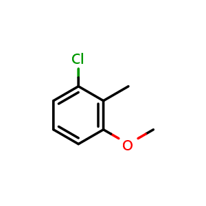Chemical structure of 2-Chloro-6-methoxytoluene , CAS 3260-88-6, AChemBlock X193762
