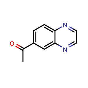 Chemical structure of 1-(6-Quinoxalinyl)ethanone , CAS 83570-42-7, AChemBlock X193812
