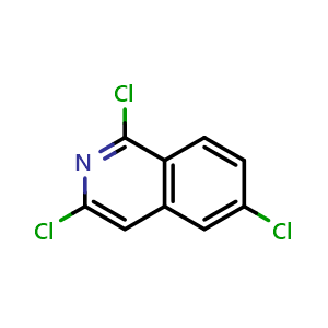Chemical structure of 1,3,6-Trichloroisoquinoline , CAS 1053658-49-3, AChemBlock X193814