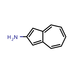 Chemical structure of 2-Aminoazulene , CAS 50472-20-3, AChemBlock X193819