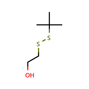 Chemical structure of 2-(tert-Butyldisulfanyl)ethanol , CAS 86840-29-1, AChemBlock X193864