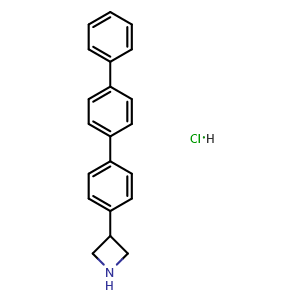 Chemical structure of 3-([1,1':4',1''-Terphenyl]-4-yl)azetidine hydrochloride , AChemBlock X193870