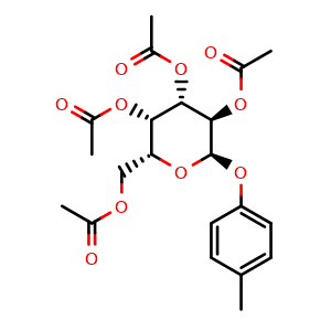 Chemical structure of 4-Methylphenyl 2,3,4,6-Tetra-O-acetyl-alpha-D-galactopyranoside , CAS 52730-14-0, AChemBlock X193877