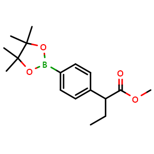 methyl 2-(4-(4,4,5,5-tetramethyl-1,3,2-dioxaborolan-2-yl)phenyl)butanoate
