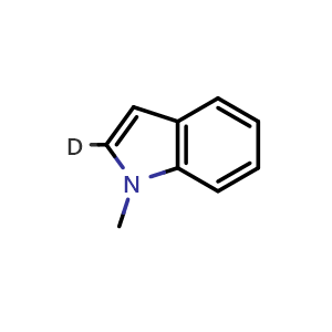 Chemical structure of 1-Methyl-1H-indole-2-D , AChemBlock X193905